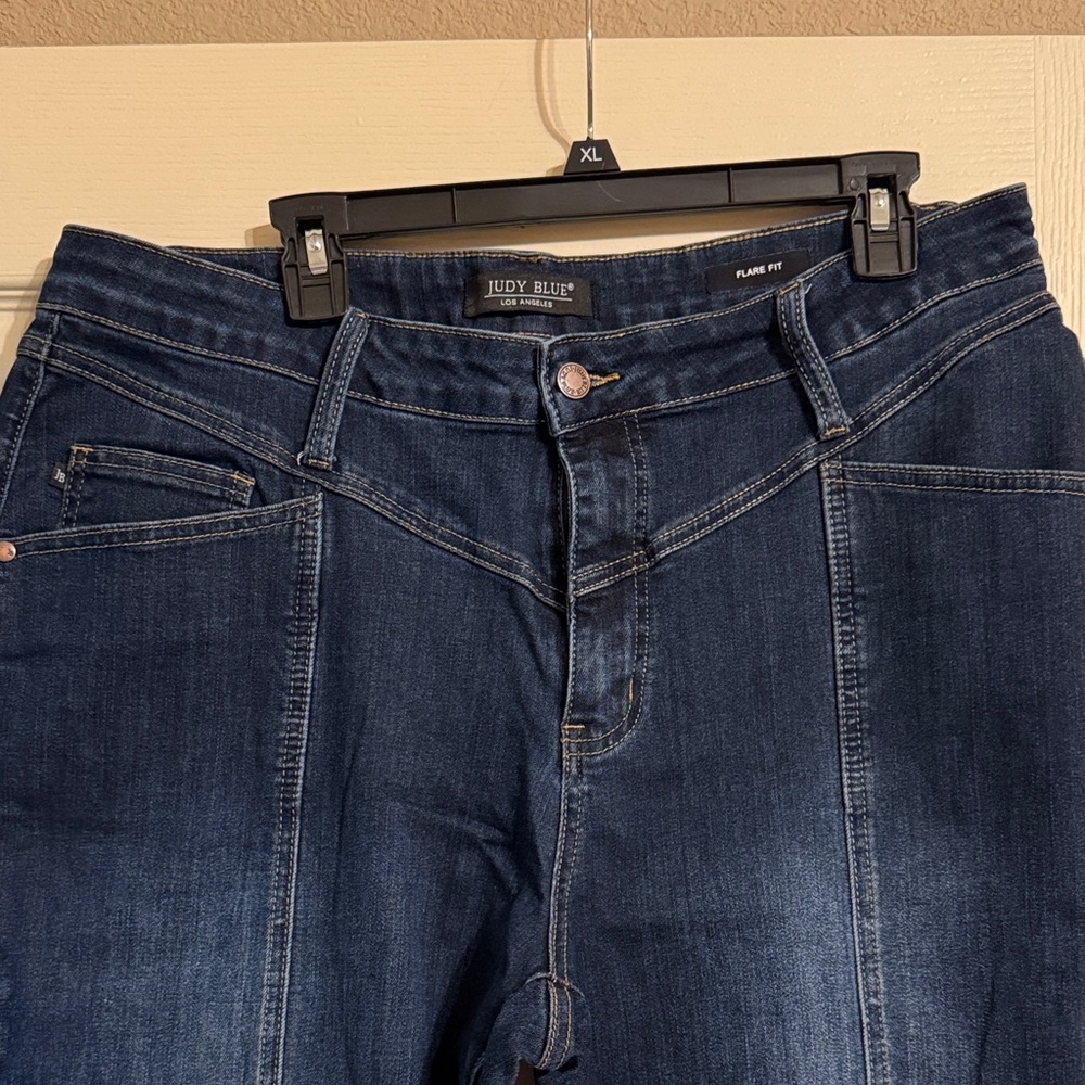 Judy Blue Flare Women's Deep Indigo Flare Jeans